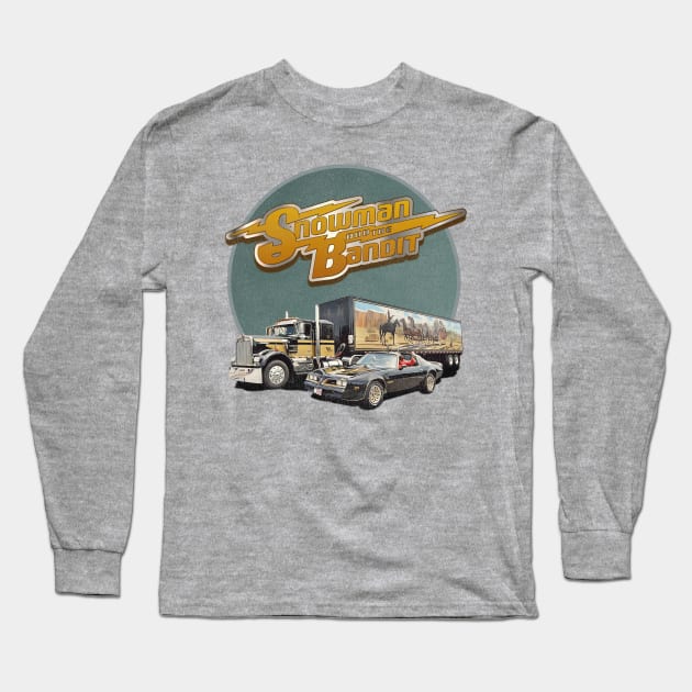 Snowman and the Bandit Long Sleeve T-Shirt by darklordpug